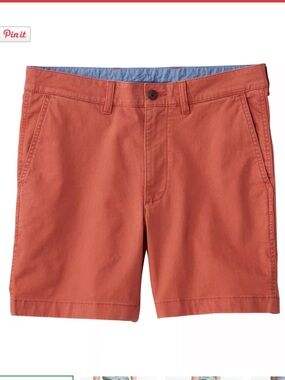 LL Bean Men’s Lakewashed Stretch Khaki Shorts 6” Inseam size 40